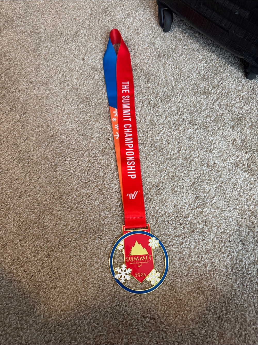 Summit Championship Medal Lanyard - Red & Blue